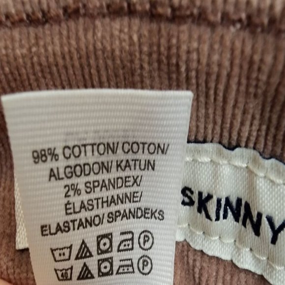 Lucky Brand Womens Blush Mauve Ava Skinny Leg Stretch Corduroy Pants Size 8/29 - Picture 5 of 5